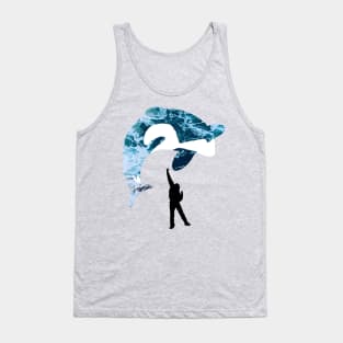 Free Willy Jump Ocean Silhouette Tank Top